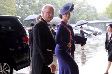 La princesse héritière Victoria et le roi Carl XVI Gustaf de Suède à Tokyo, le 22 octobre 2019