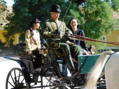 La princesse Kako du Japon à Babolna en Hongrie, le 21 septembre 2019