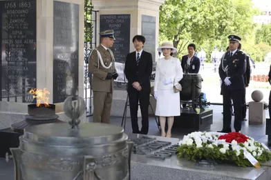 Le prince Fumihito d'Akishino et la princesse Kiko du Japon à Varsovie, le 28 juin 2019