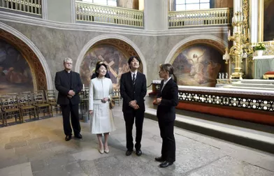 La princesse Kiko du Japon et le prince Fumihito d'Akishino à Turku, le 3 juillet 2019
