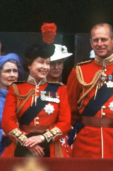 La reine Elizabeth II d'Angleterre, le 12 juin 1982