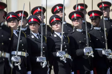 Les officiers cadets à Sandhurst, le 11 août 2017