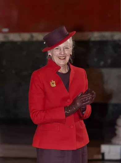 La reine Margrethe II de Danemark à la Ny Carlsberg Glyptotek à Copenhague, le 27 novembre 2020 