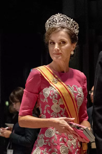 La reine Letizia d'Espagne à Tokyo, le 22 octobre 2019