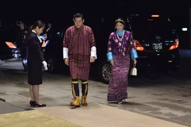 La reine Jetsun Pema et le roi Jigme Khesar Namgyel Wangchuck du Bhoutan à Tokyo, le 22 octobre 2019
