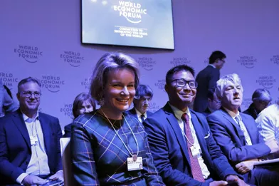 La reine des Belges Mathilde à Davos, le 23 janvier 2019