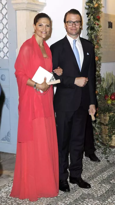 La princesse Victoria de Suède et le prince Daniel sur l'île de Spetses, le 25 août 2010
