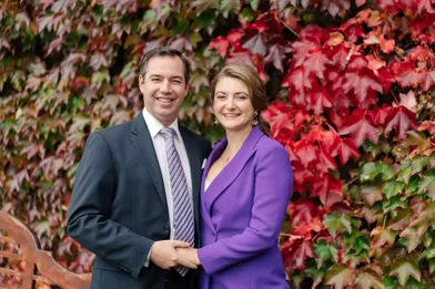 Le grand-duc héritier Guillaume de Luxembourg et la grande-duchesse héritière Stéphanie (ici le 22 octobre 2019) attendent leur premier enfant pour l'année 2020
