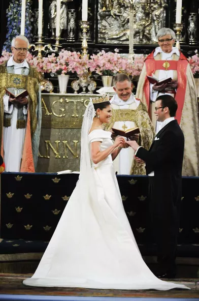 La princesse héritière Victoria de Suède et Daniel Westling (ici le 18 juin 2010) vont fêter en 2020 leurs 10 ans de mariage