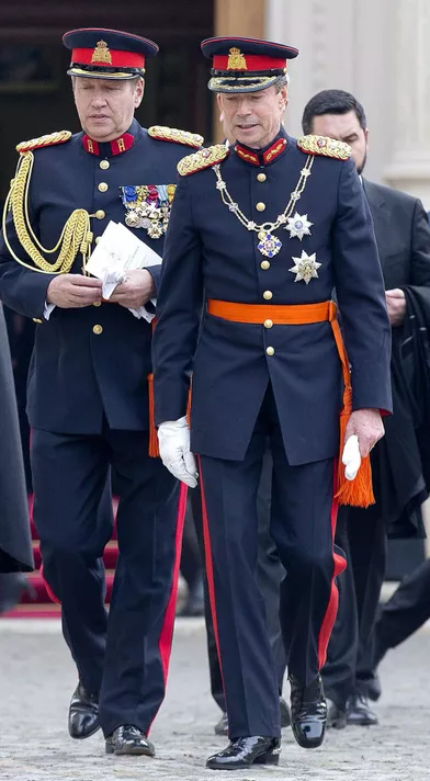 Le grand-duc Henri de Luxembourg aux obsèques de l'ex-roi Michel de Roumanie à Bucarest, le 16 décembre 2017