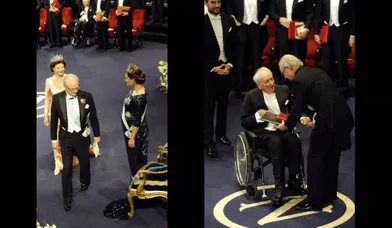 La famille royale de Suède avec le Nobel de Littérature, Tomas Tranströmer