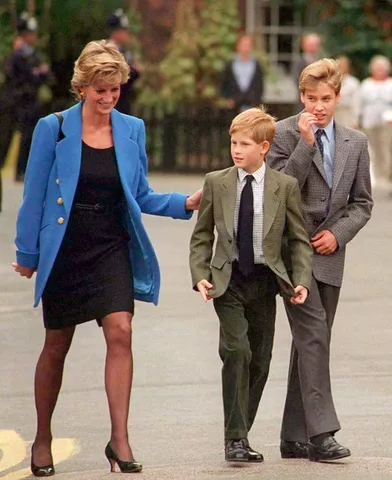 https://www.parismatch.com/Royal-Blog/Royaume-Uni/La princesse Diana avec ses fils les princes William et Harry, en septembre 1995