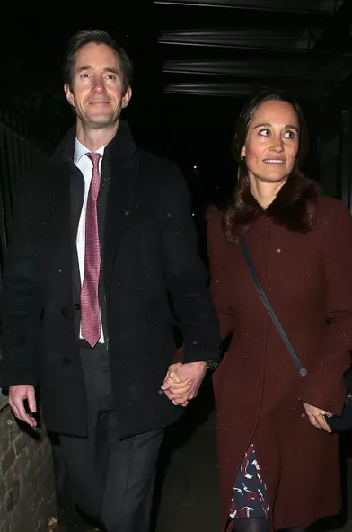 James Matthews et Pippa Middleton à Londres en décembre 2018