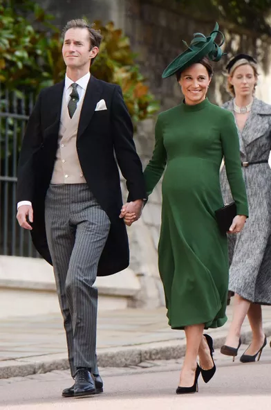 James Matthews et Pippa Middleton au mariagede la princesse Eugenie d'York et Jack Brooksbank à Windsor Castle en octobre 2018