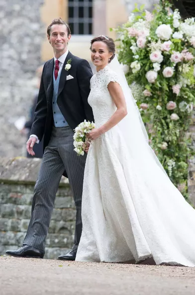James Matthews et Pippa Middleton le jour de leur mariage à Englefield Green en mai 2017