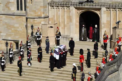 Les funérailles du prince Philip au Château de Windsor, samedi 17 avril 2021.
