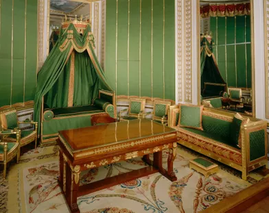 Petite chambre à coucher de l'Empereur dans les Grands Appartements du château de Fontainebleau. 