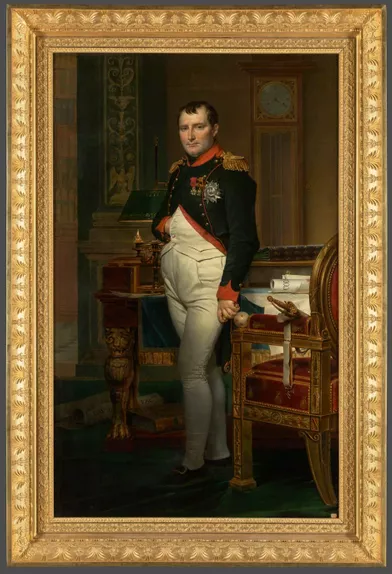 «Napoléon Ier dans son cabinet de travail à 4 heures du matin», par Jacques-Louis David, 1812, musée Napoléon Ier, château de Fontainebleau