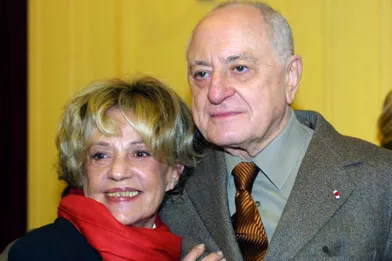 Jeanne Moreau et Pierre Bergé en novembre 2001. 