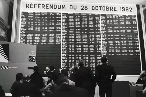 Résultats du référendum de 1962