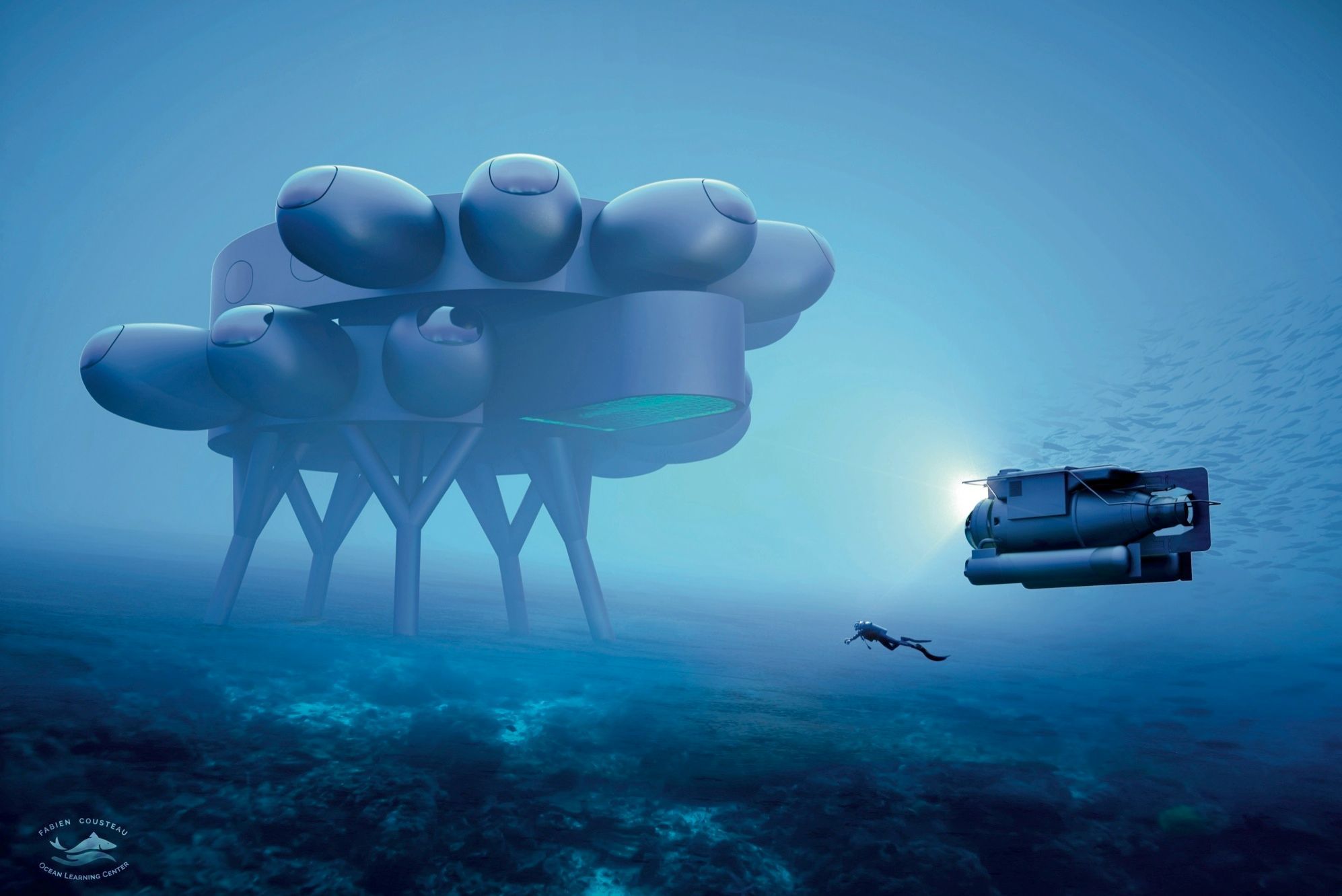 Base Sous Marine Proteus Le Projet Fou De Fabien Cousteau