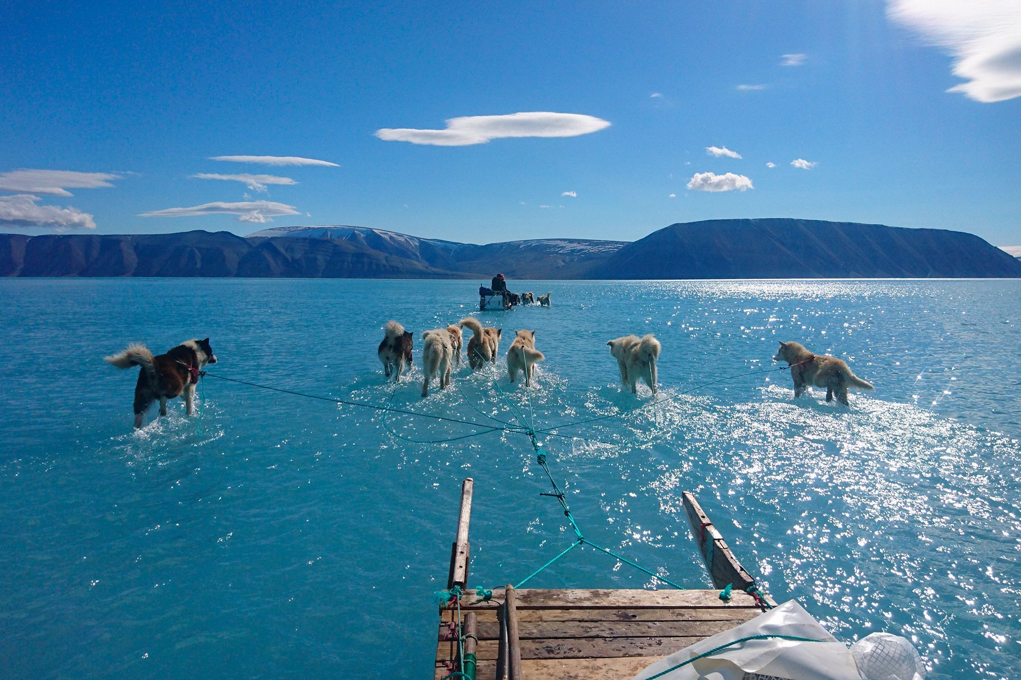 L Incroyable Photo D Un Scientifique Sur Un Fjord Gele Du Groenland