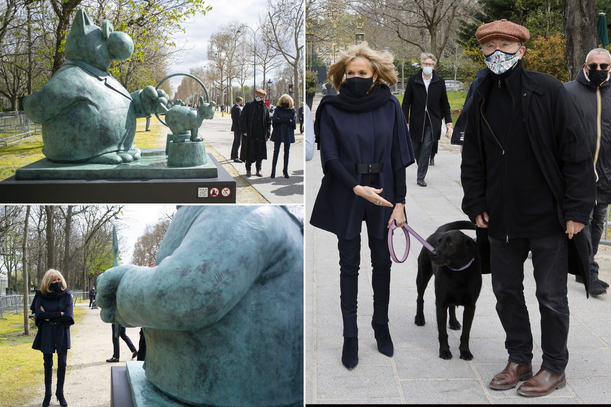 Brigitte Macron Decouvre Avec Nemo Les Chats Geants De Geluck