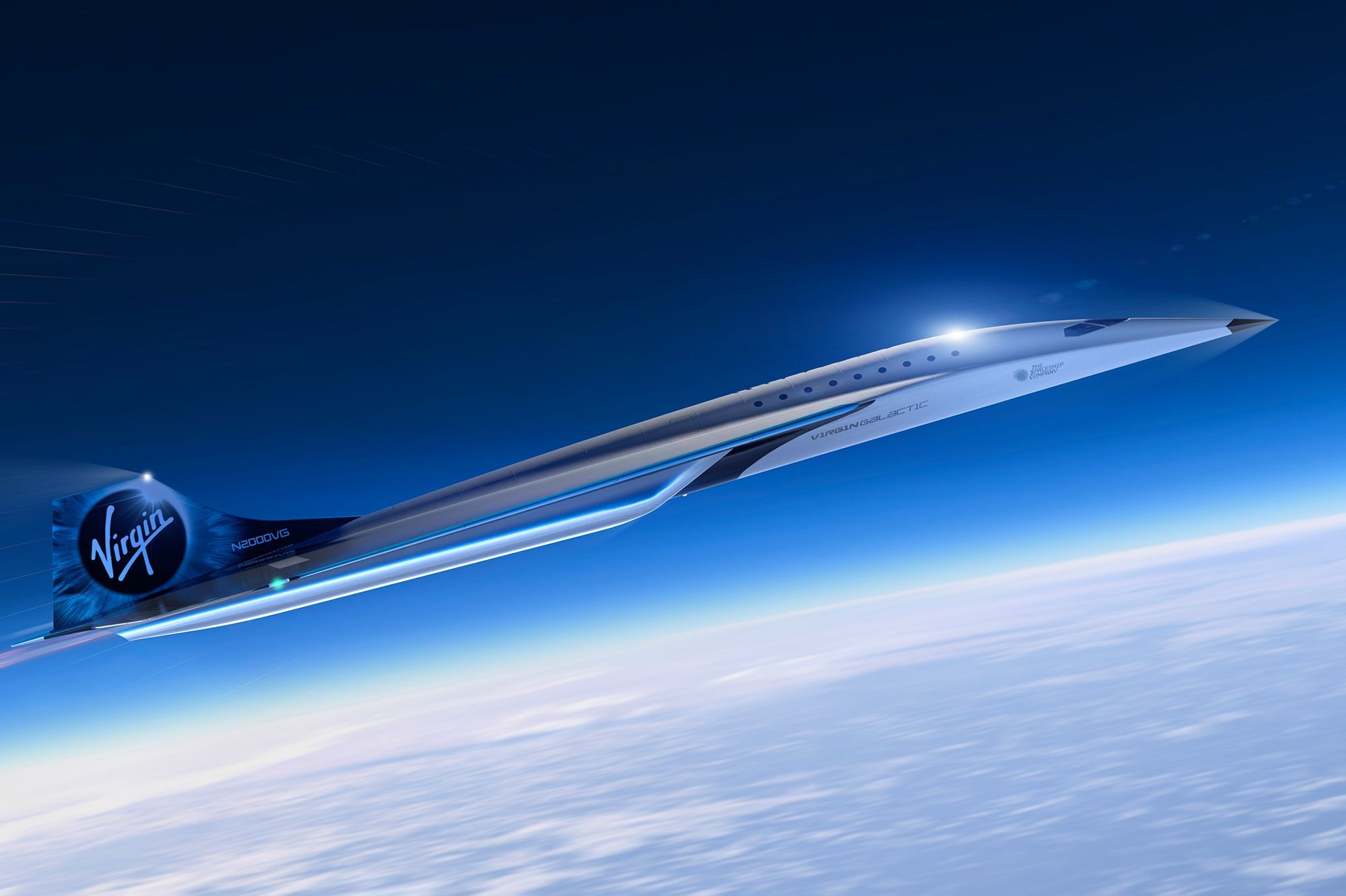 Virgin Galactic Devoile Son Avion Supersonique Plus Rapide Que Le Concorde