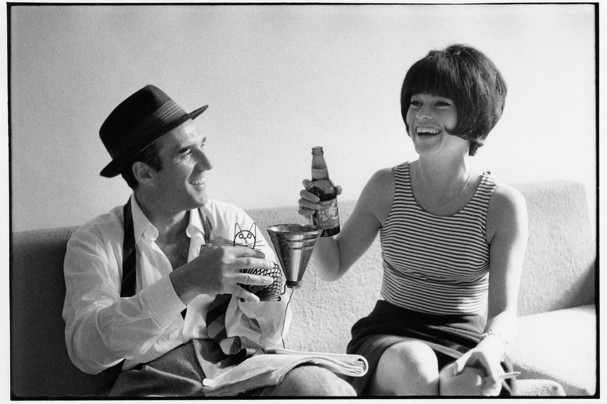 Avec Brigitte Bardot Et Michel Piccoli Sur Le Tournage Du Mepris De Jean Luc Godard