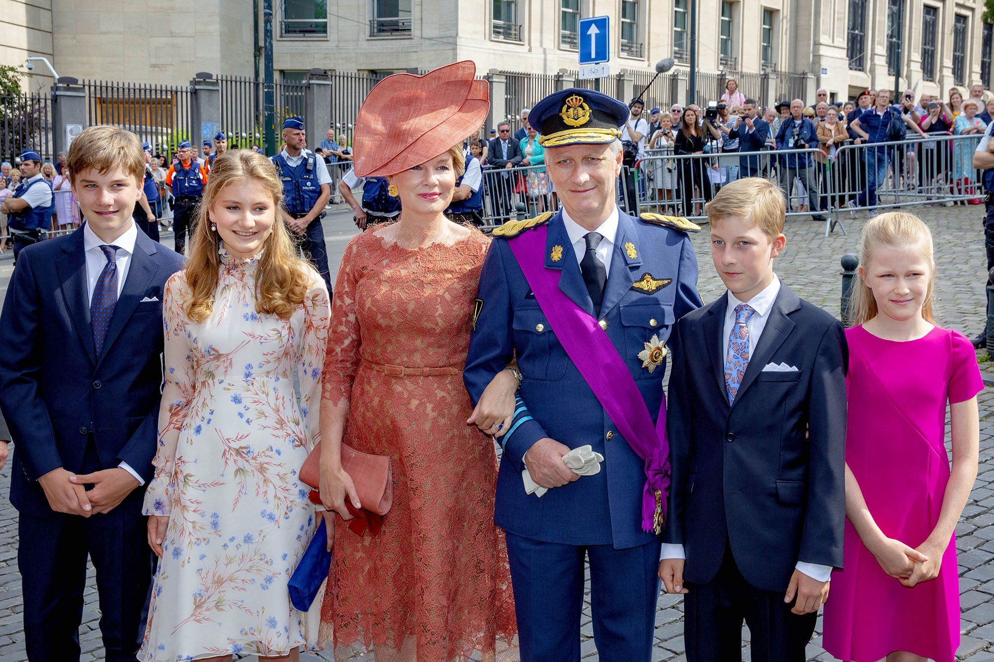 La Famille Royale Belge De Sortie Pour La Fete Nationale