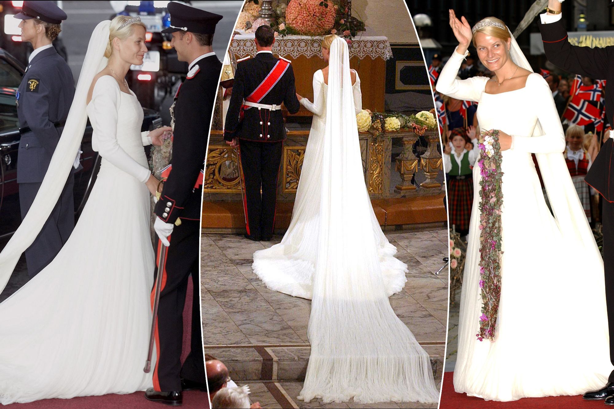 Princesse Mette Marit De Norvege Zoom Sur Son Look De Mariee Il Y A Ans