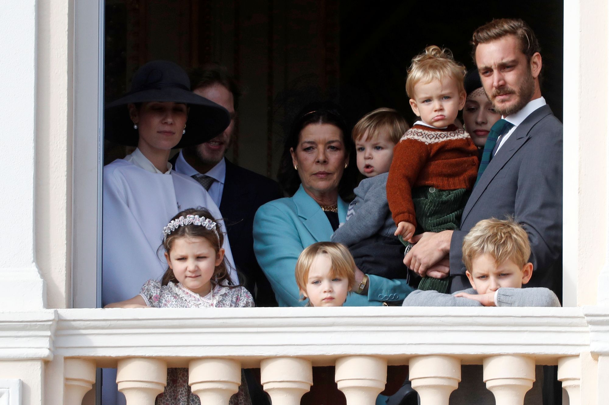 La Princesse Caroline De Monaco Entouree De Cinq De Ses Petits Enfants Pour La Fete Nationale