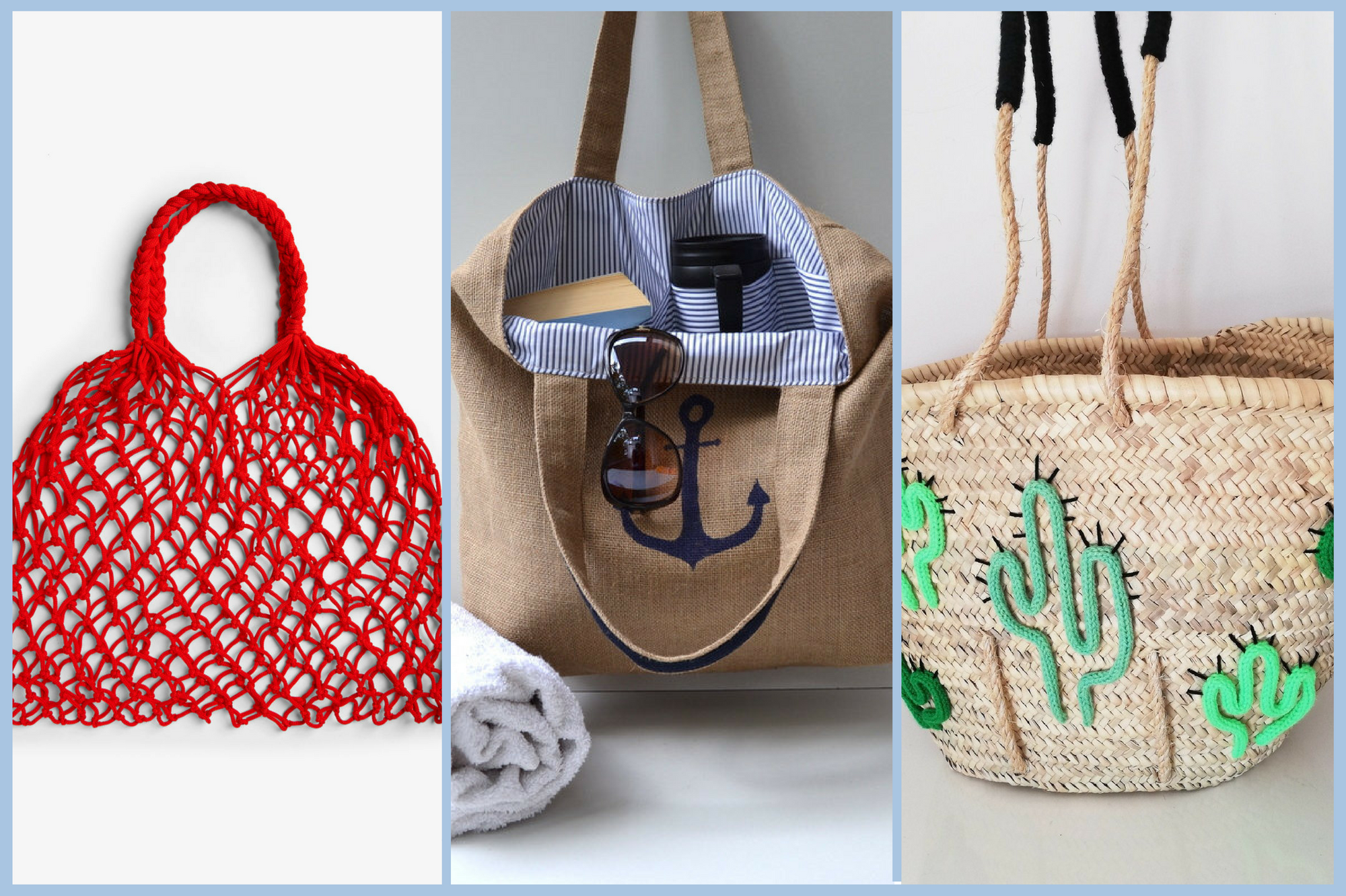 sacs d/épaule en toile demballage de voyage avec fermeture /à glissi/ère FARI Grand sac de plage Palmier