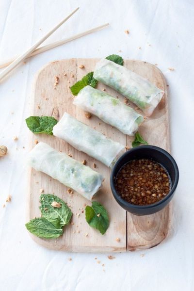 10 Recettes De Rouleaux De Printemps Healthy Reperees Sur Pinterest
