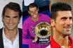Roger Federer, Rafael Nadal et Novak Djokovic.