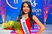 Dana Virin lors de l'élection de Miss Réunion le 28 août 2021.
