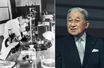 Akihito, alors prince héritier du Japon, dans son laboratoire en 1956. L’empereur émérite Akihito, le 2 janvier 2020 