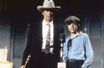 Clint Eastwood et son fils Kyle sur le plateau de "Honkytonk Man" en 1982.