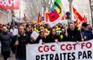 Photo prise lors de la manifestation contre la réforme des retraites à Perpignan.