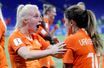 Les joueuses néerlandaises exultent après leur qualification pour la finale de la Coupe du monde féminine.