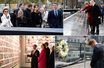 La reine Sonja de Norvège, la princesse Mary et le prince Frederik de Danemark, le roi des Belges Philippe et la reine Mathilde, Kate Middleton, les princes William et Harry à Manhattan sur le site du World Trade Center
