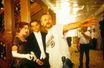 Kate Winslet, Leonardo DiCaprio et James Cameron sur le tournage de "Titanic" en 1997