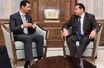 Bachar El-Assad et Jean-Frédéric Poisson à Damas.