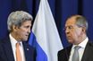 John Kerry et Sergueï Lavrov, vendredi à Genève.