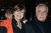 Michel Sardou avec sa femme Anne-Marie Perrier à Paris, le 16 octobre 2013.