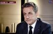 Nicolas Sarkozy lors de son entretien sur TF1 et Europe 1.