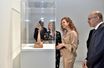 La princesse Lalla Salma au musée Mohammed VI d'art moderne et contemporain à Rabat, le 18 avril 2016