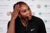 Serena Williams lors de la conférence de presse annonçant son forfait.