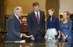 La reine Letizia et le roi Felipe VI d&#039;Espagne à Madrid, le 7 septembre 2016