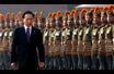Le président sud-coréen effectue une visite de quatre jours en Inde. Ici à New-Dehli, il se dirige à une réception donnée au palais présidentiel.